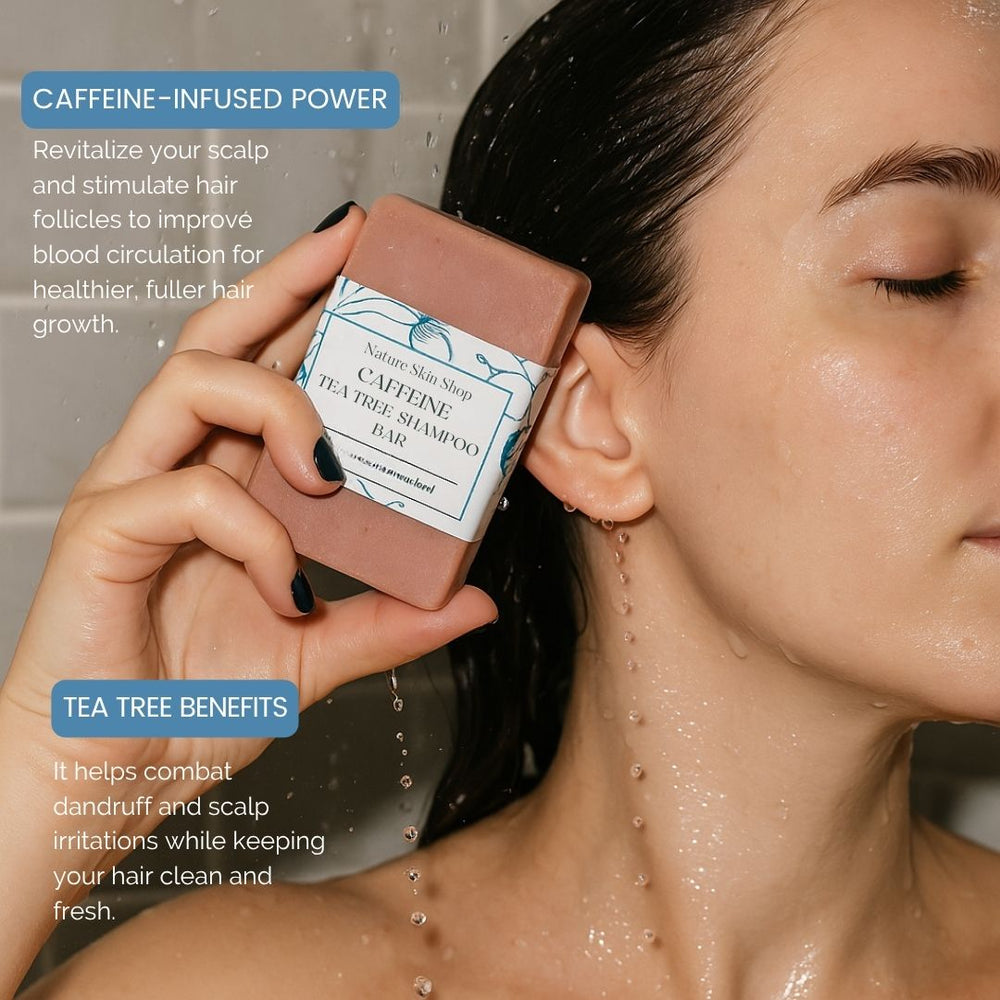 caffeine shampoo bar with tea tree oil for hair growth