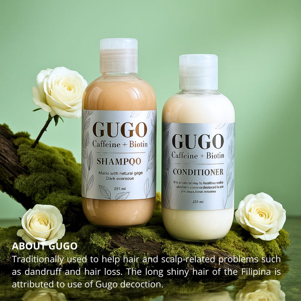 Nature Skin Shop Gugo Shampoo and Conditioner duo for healthy hair growth