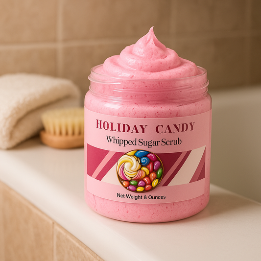 Holiday Candy Whipped Sugar Scrub
