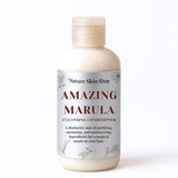 Bottle of 'Amazing Marula' cleansing conditioner from Nature Skin Shop on a white background Bottle of 'Amazing Marula' cleansing conditioner from Nature Skin Shop on a white background