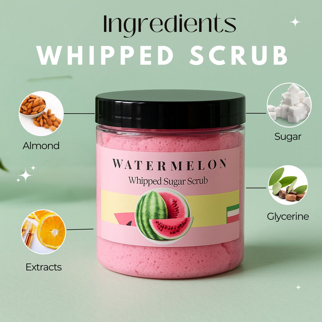 Watermelon Whipped Sugar Scrub Watermelon Whipped Sugar Scrub
