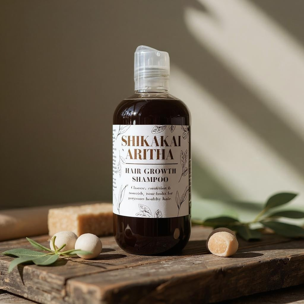 Shikakai & Aritha Shampoo and conditioner set for hair growth and scalp health Shikakai & Aritha Shampoo and conditioner set for hair growth and scalp health