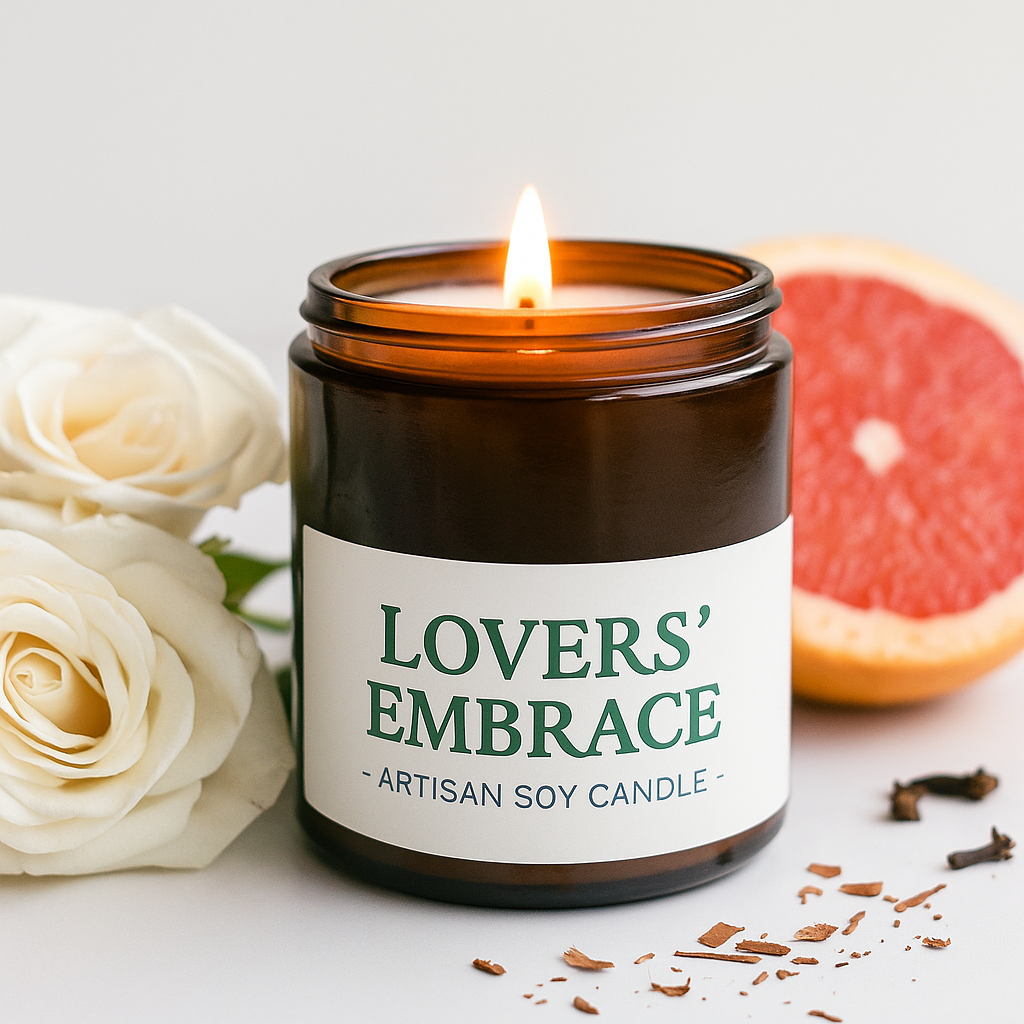 The Lovers Embrace Artisan Soy Candle The Lovers Embrace Artisan Soy Candle