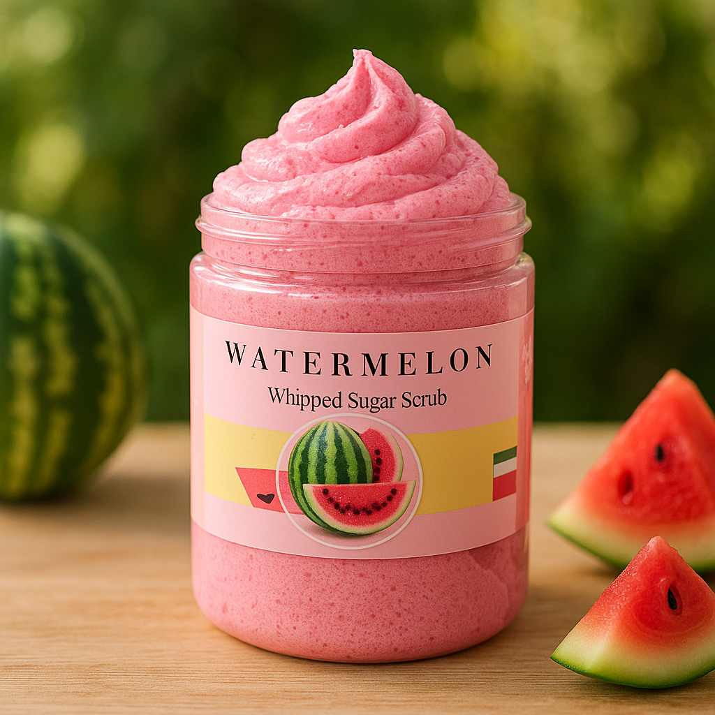Watermelon Whipped Sugar Scrub Watermelon Whipped Sugar Scrub