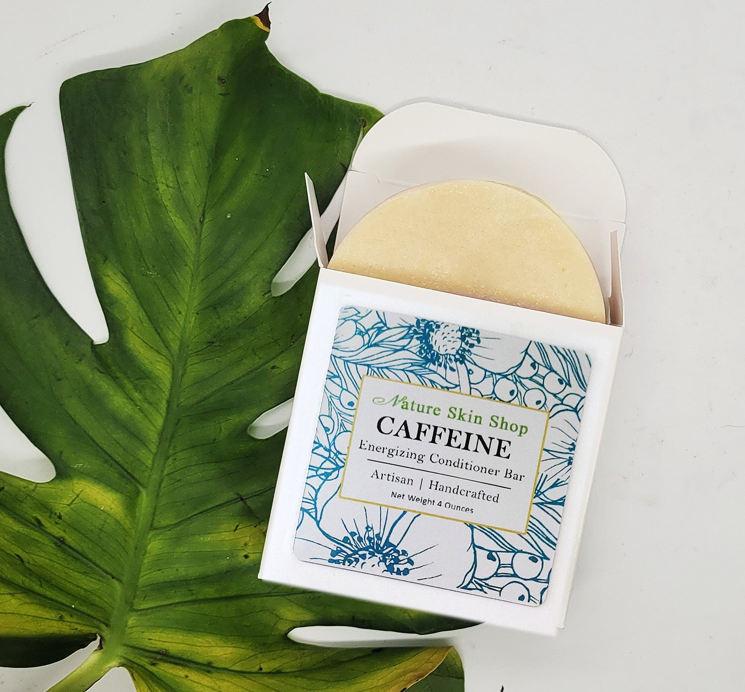 Caffeine Solid Bar Energizing Hair Conditioner For Fuller Hair and Stop Hair Loss - Nature Skin Shop Caffeine Solid Bar Energizing Hair Conditioner For Fuller Hair and Stop Hair Loss - Nature Skin Shop