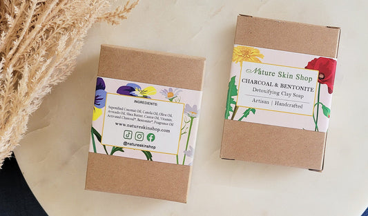 Detoxifying Activated Charcoal and Bentonite Clay Soap, ( For Oily And Acne Skin) - Nature Skin Shop