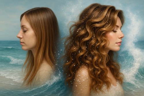 Voluminous Sea Salt Shampoo clarifying the scalp to remove buildup