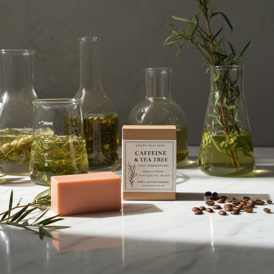 Caffeine Shampoo Bar with Tea Tree Oil – Growth & Scalp Care