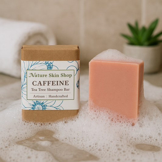 zero waste shampoo bar with caffeine