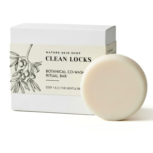 Bar of soap with 'Clean Locks' packaging on a white background