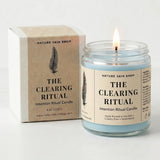 Nature Skin Shop 'The Clearing Ritual' candle with packaging on a white background
