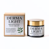 Derma Light brightening face cream jar and box on a white background