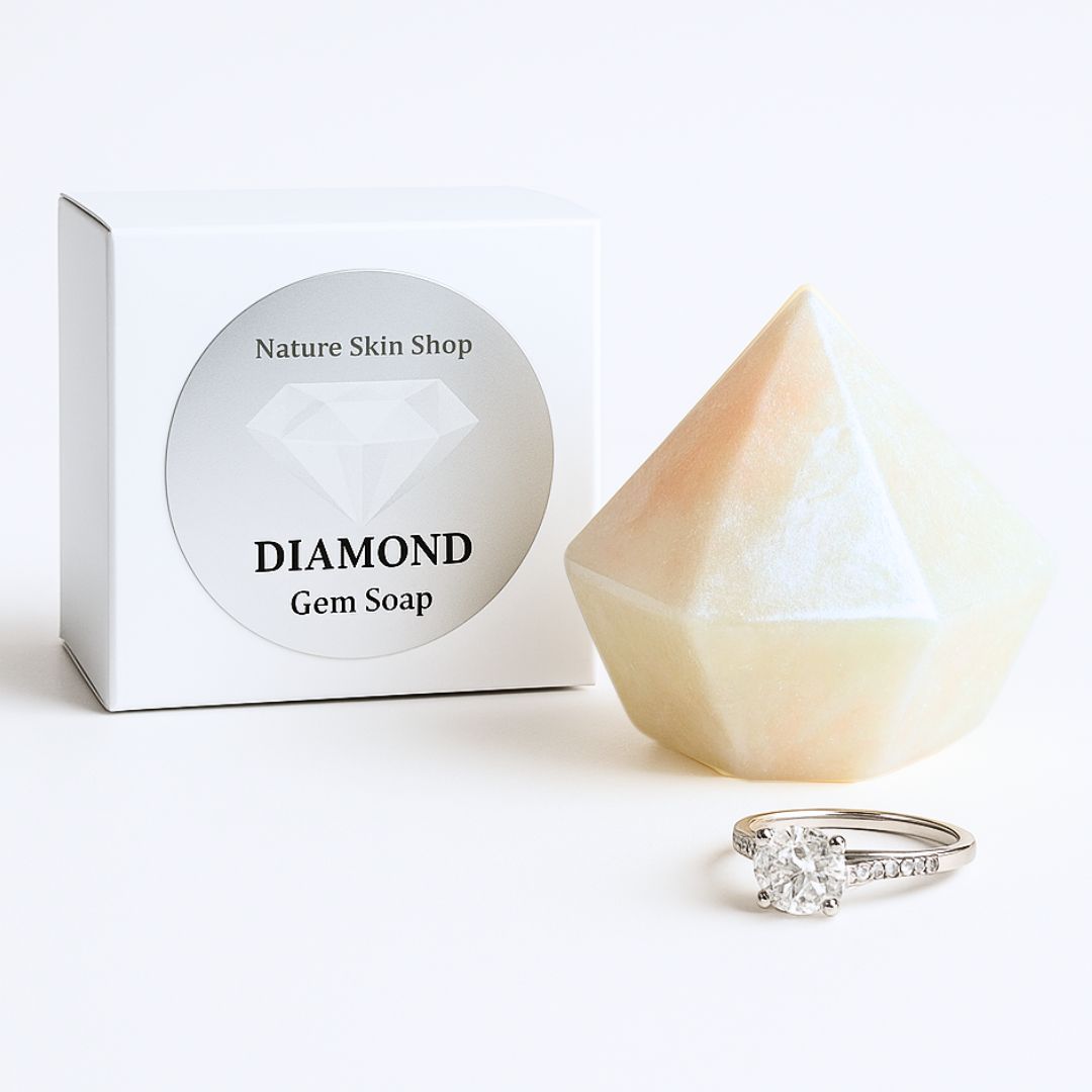 Diamond Gem Soap with Hidden Silver Ring