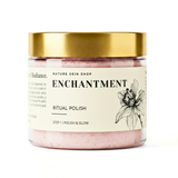 Jar of 'Enchantment Ritual Polish' from Nature Skin Shop on a white background