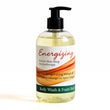 Body wash bottle with pump labeled 'Energizing' from Nature Skin Shop Aromatherapy on a white background.