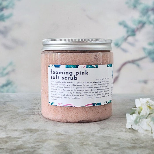 Foaming Pink Salt Scrub - Nature Skin Shop