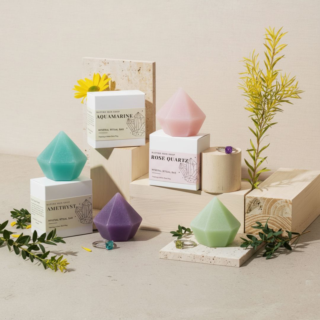 Diamond Birthstone Gem Soap with Hidden Silver Ring