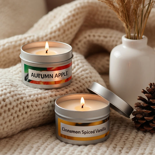 Holiday Candle Gift Set | Cinnamon Vanilla Spiced & Autumn Apple