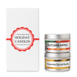 Holiday Candle Gift Set | Cinnamon Vanilla Spiced & Autumn Apple