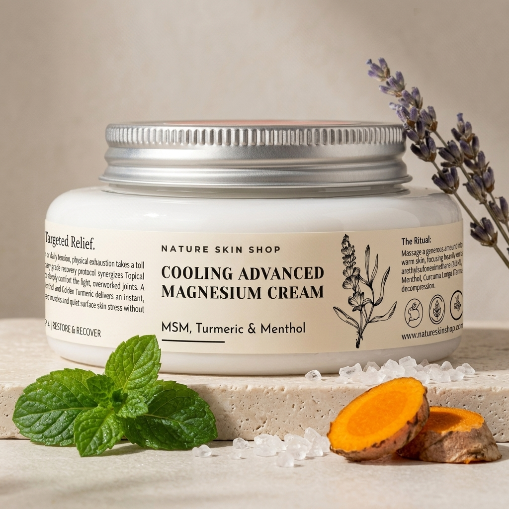 Cooling Advanced Magnesium Cream – with MSM, Turmeric & Menthol