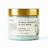 Marine Mineral Scalp Scrub container with gold lid on a white background
