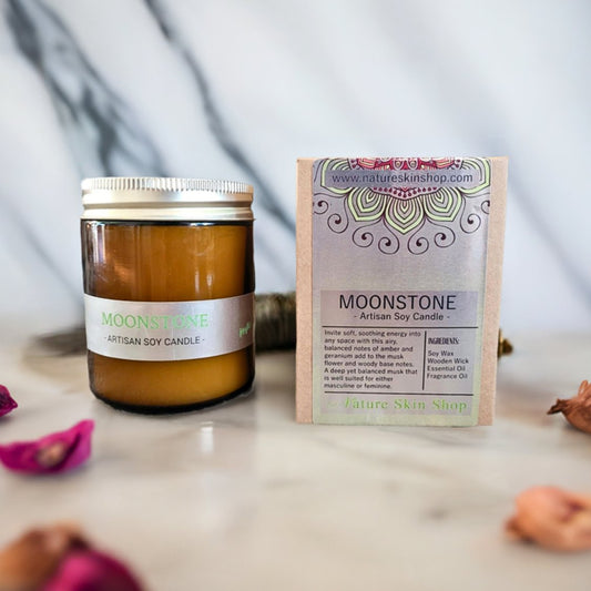 Moonstone Artisan Soy Candle - Nature Skin Shop