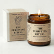 Nature Skin Shop 'The Purifying Ritual' candle and packaging on a white background