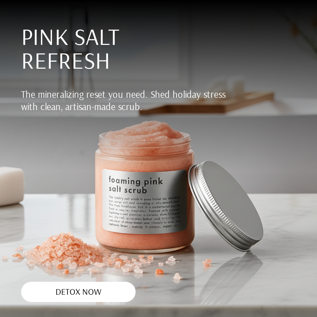 Pink Himalayan Salt & Shea Foaming Scrub