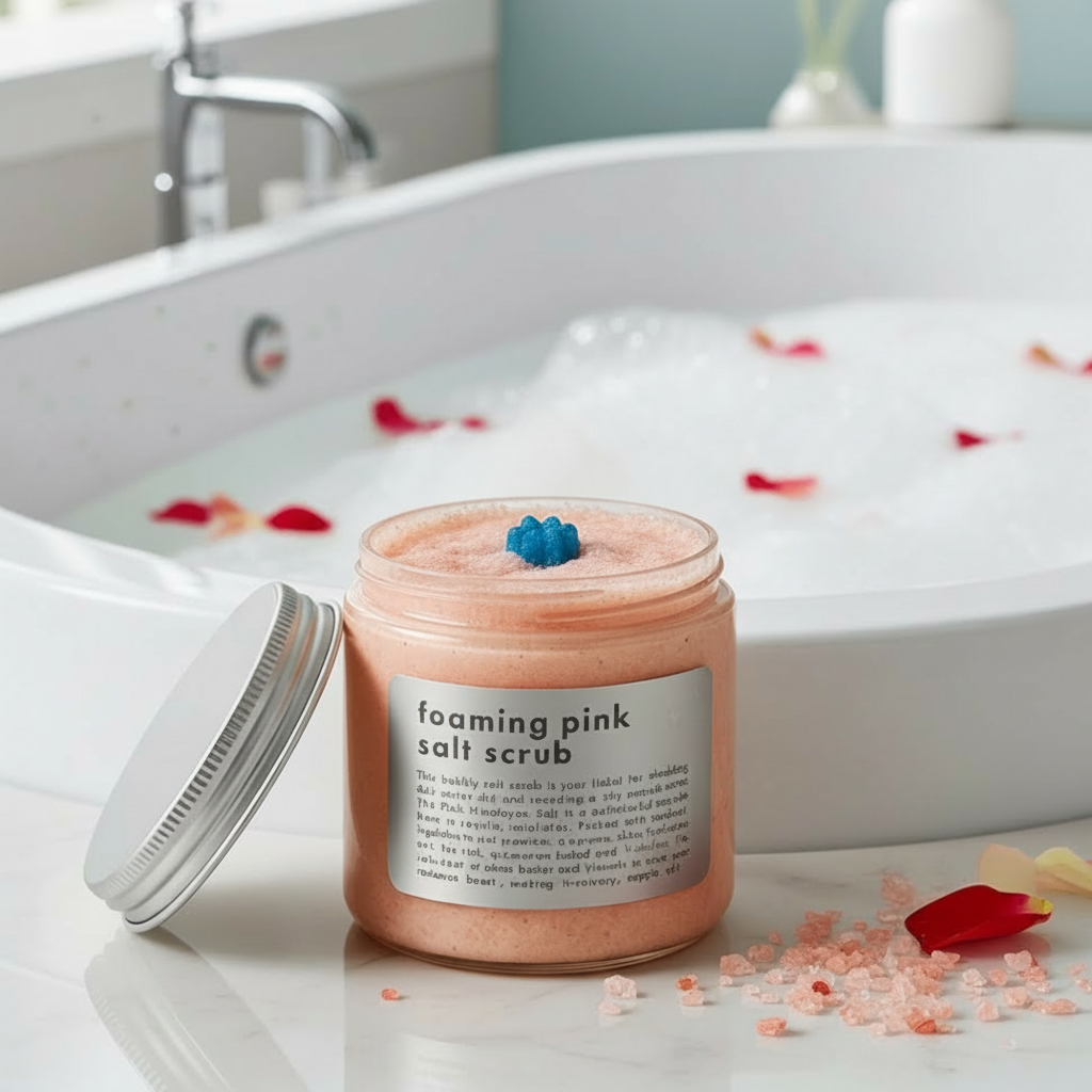 Pink Himalayan Salt & Shea Foaming Scrub