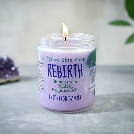 Rebirth Intention Artisan Soy Candle - Nature Skin Shop