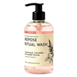 Bottle of Repose Ritual Wash with a pump on a white background