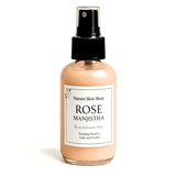 Bottle of Rose Manjistha mist from Nature Skin Shop on a white background