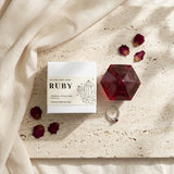 Ruby Birthstone Gem Soap with Hidden Silver Ring