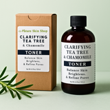 Clarifying  Tea Tree & Chamomile Toner- Balance Skin, Brightens, & Refine Pores