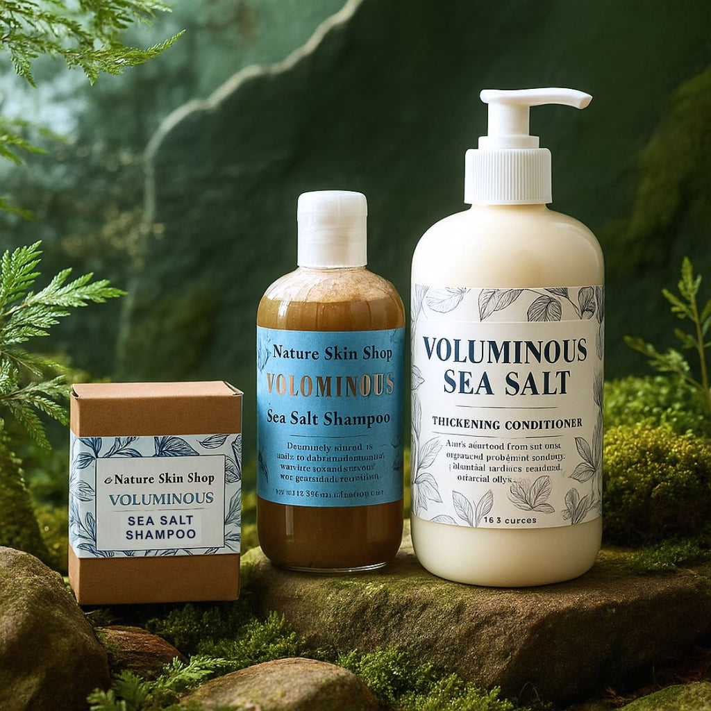 Voluminous Sea Salt Shampoo & Conditioner - Nature Skin Shop