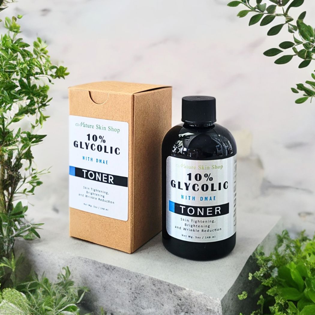 10 Glycolic Acid and DMAE Toner Skin Tightening, Brightening and