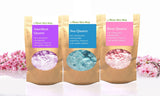 Amethyst Quartz Foaming Bath Soak. Hidden Surprise Bracelet Inside - Nature Skin Shop