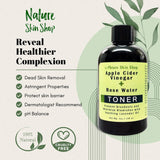 Apple Cider Vinegar + Rose Water Toner - Prevent Breakouts and Minimize Blemishes with Soothing Lavender Oil - Nature Skin Shop