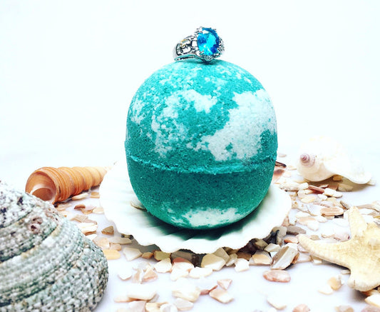 Aquamarine Hidden Treasure Bath Bomb - Nature Skin Shop