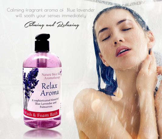 Aromatherapy Relax Lavender Shower Bath Gel - Nature Skin Shop