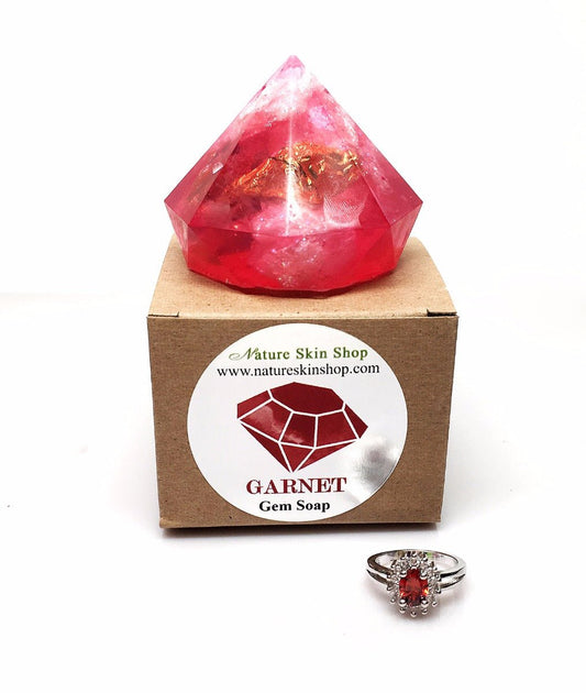 Birthstone Garnet Gem Soap - Nature Skin Shop