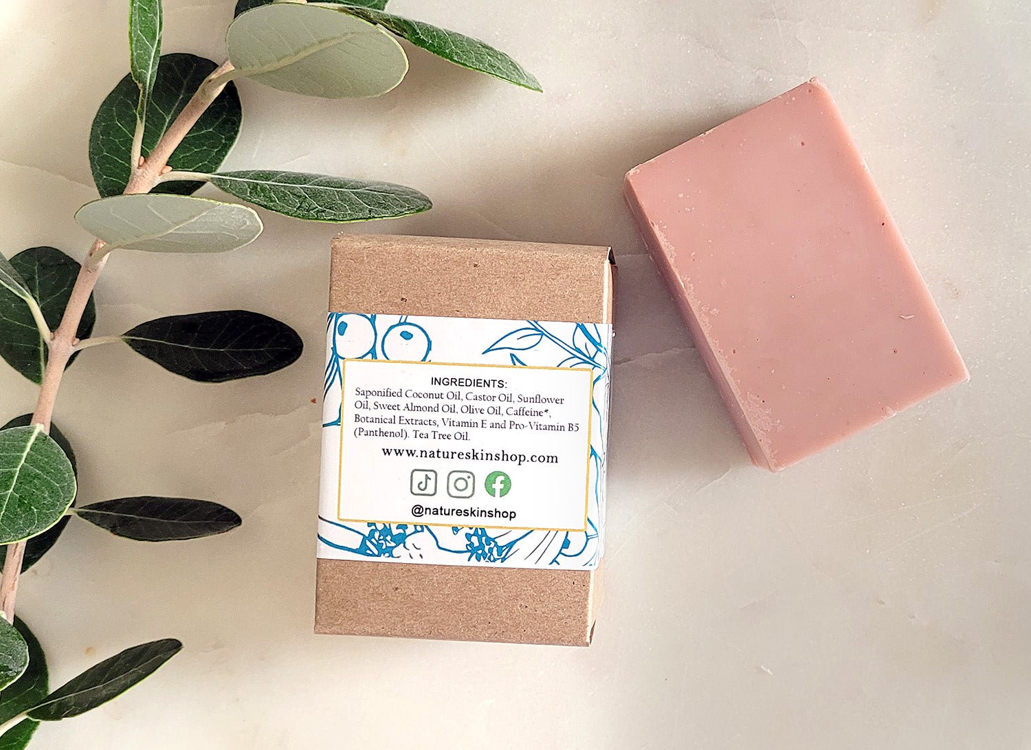 Caffeine Shampoo Bar with Tea Tree Oil - Nature Skin Shop