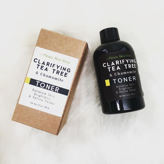 Clarifying Tea Tree & Chamomile Toner- Balance Skin, Brightens, & Refine Pores - Nature Skin Shop