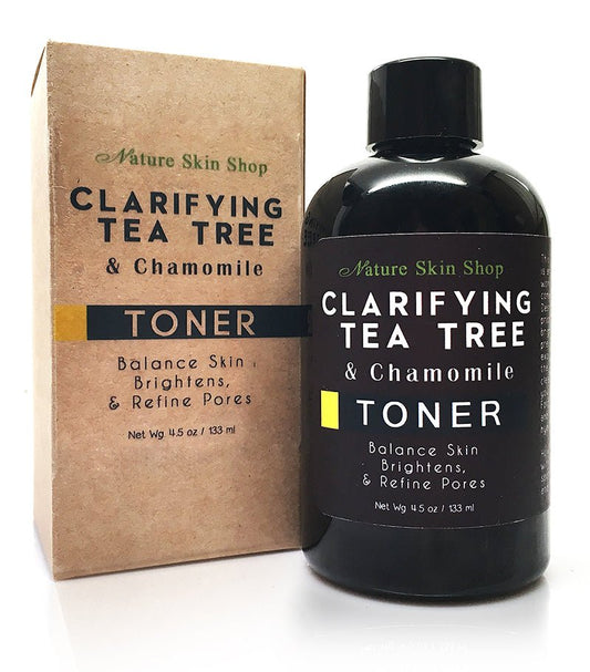 Clarifying Tea Tree & Chamomile Toner- Balance Skin, Brightens, & Refine Pores - Nature Skin Shop