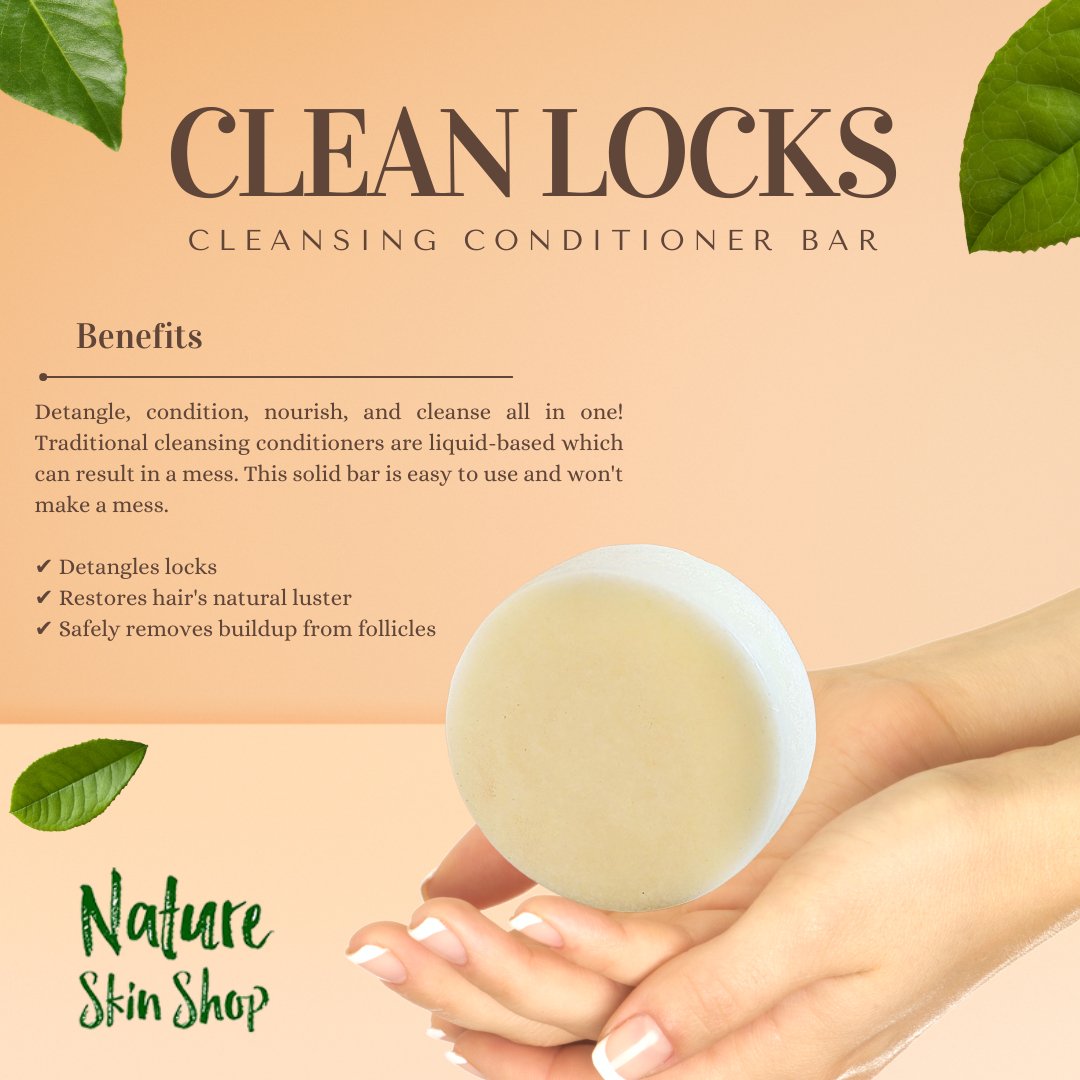 Cleansing Conditioner Solid Bar ~ Cleanse. Condition & Nourish in a Bar - Nature Skin Shop