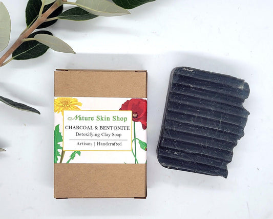 Detoxifying Activated Charcoal and Bentonite Clay Soap, ( For Oily And Acne Skin) - Nature Skin Shop