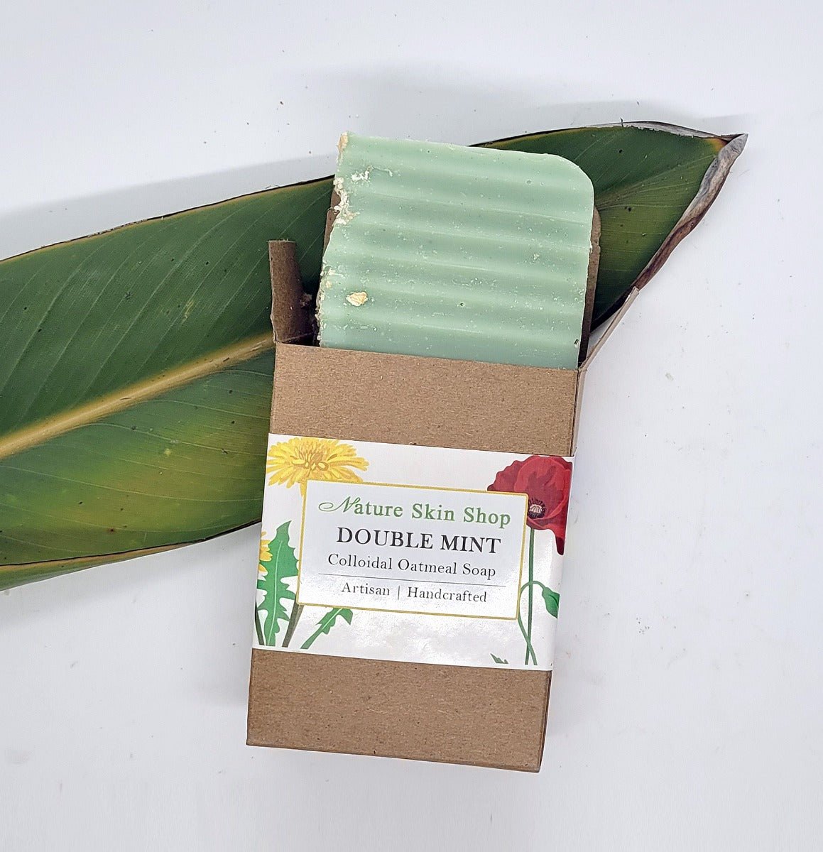 Double Mint Oatmeal Natural Soap, Cold Process - Nature Skin Shop