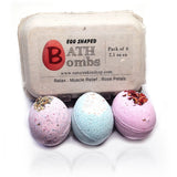 Egg Shaped Relax Bath Bombs (6 Pack) - Nature Skin Shop