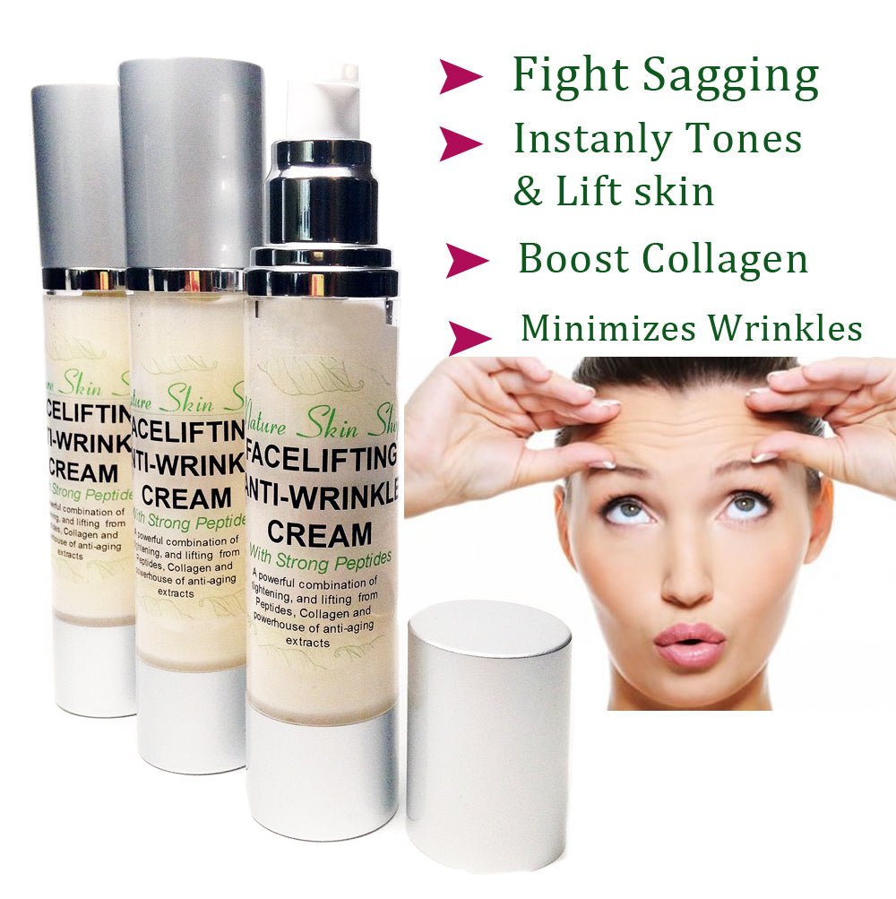 Facelifting and Anti-Wrinkle Cream, Skin tightening, firming and sagging prevention - Nature Skin Shop