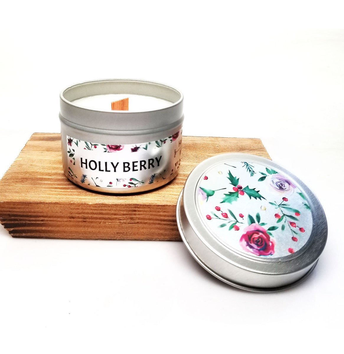 Holiday Wooden Wick Candles